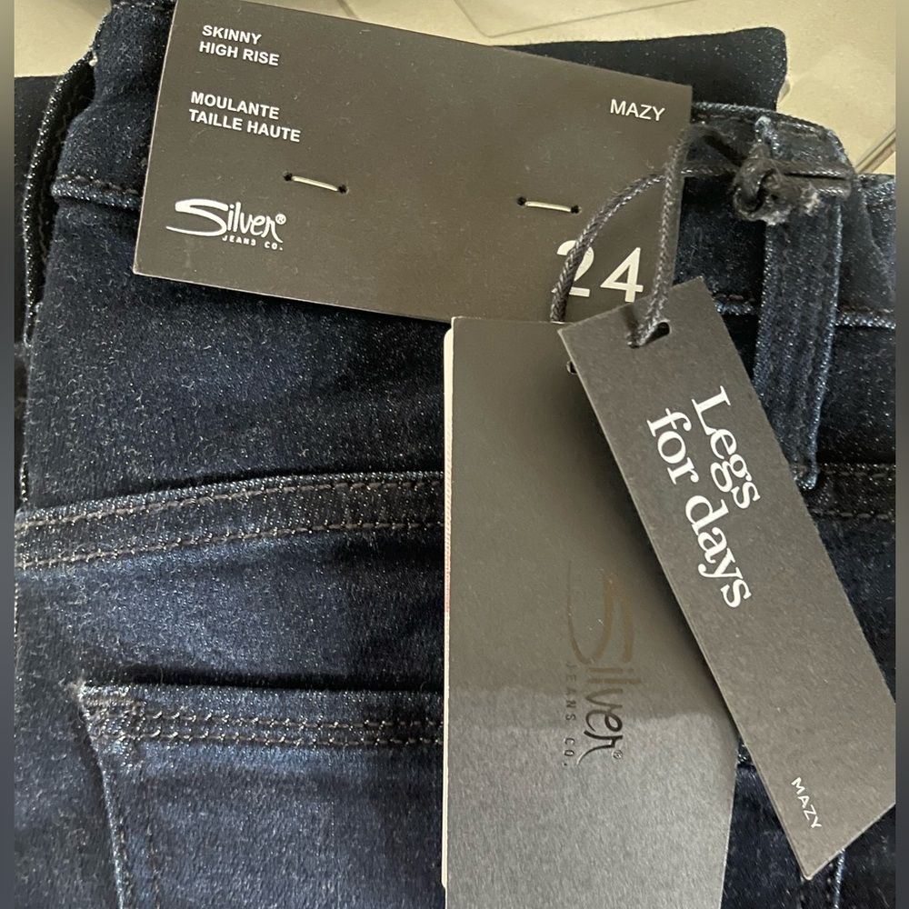 Silver women’s jeans